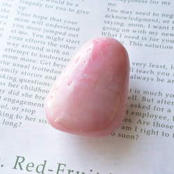ピンクオパール　パリゴルスカイト　ビッグタンブル　愛の石　ペルー産　120g/ ポリッシュ・ヒーリング 3枚目の画像