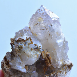 ゴールデンアゼツライト　クリスタルポイント母岩付　アメリカ・ノースカロライナ州産　124g/ 鉱物・原石 3枚目の画像