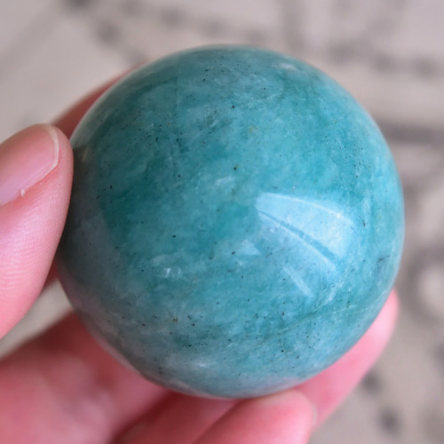 アマゾナイト スフィア 中国産 102g/丸玉・ヒーリング 天然石 Stone