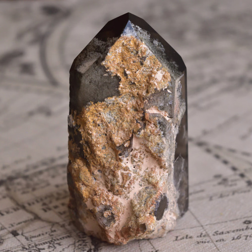 スモーキー・ガーデンクォーツ イン・クォーツ ブラジル・ミナス