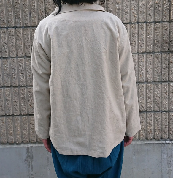 リネンキバタジャケット(Ｍサイズ) 5枚目の画像