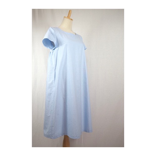 オックスフォード生地 後ろギャザーワンピース 9号サイズ