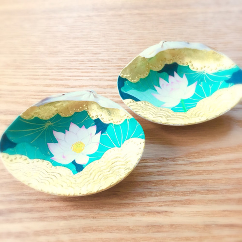 天上の花 貝合わせ(絵付け桐箱入り） 立体・オブジェ suirenka 通販