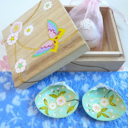 絵付け桐箱 さくら フリーボックス・小物入れ suirenka 通販 3475961