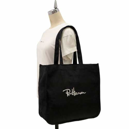 Ron Herman ブラック トートバッグ 送料込み Ron Herman(ロンハーマン) 限定 オリジナルトートバック 刺繍