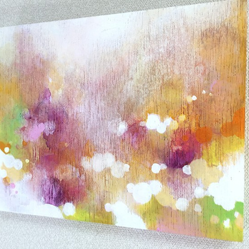 アクリル絵画 F0サイズ（14cm×18cm） 木パネル タキナオ 手描き