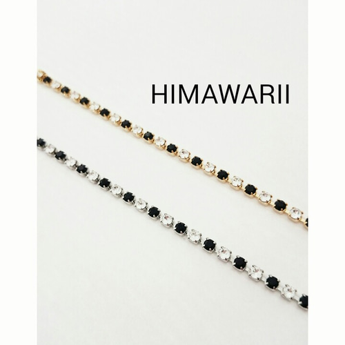 送料無料】スワロフスキー・ブレスレット：シルバー(クリスタル