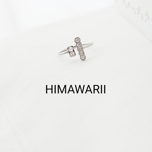 スワロフスキー　シルバー指輪　11号 スワロフスキー デザイン リング 11号：シルバー 指輪・リング