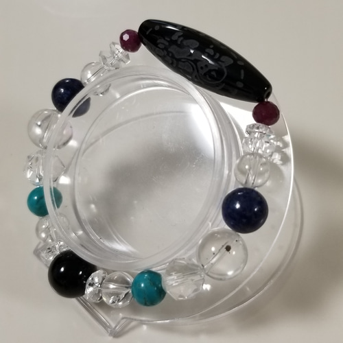 オニキス雷神天珠ブレスレット ブレスレット 和 -nagi- 通販 8509980