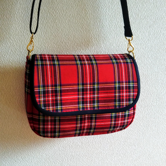 受注制作】タータンチェック☆ショルダーバッグ ショルダーバッグ