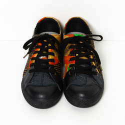 獨一無二的作品 Rin-rin- 尺寸 24.5 厘米和服 Obi Remake 低幫運動鞋 第3張的照片