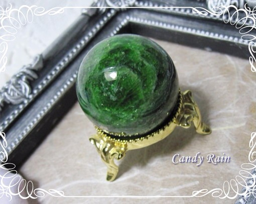 希少石.+*:ﾟ+｡.☆*** クロム・ダイオプサイト・スフィア～～Type.A