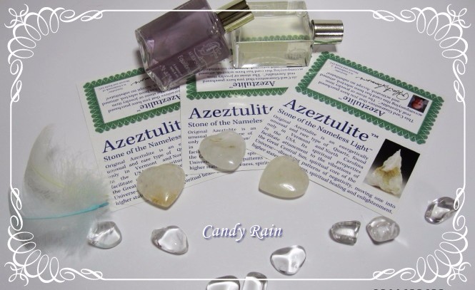 *** 希少サイズ・25mm H&E社製 アゼツライト・ハート型タンブル ***