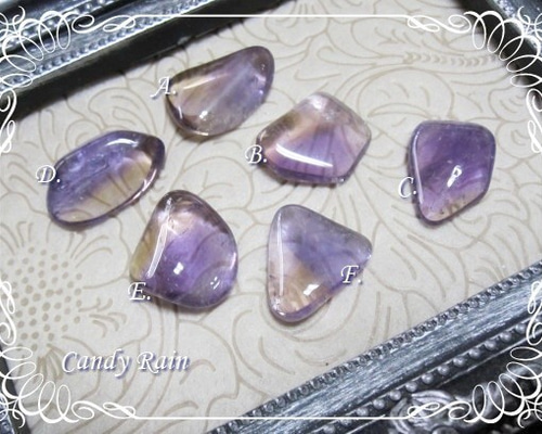 ボリビア産 天然アメトリン・タンブル(小)～Type.F～ *** 天然石 Candy