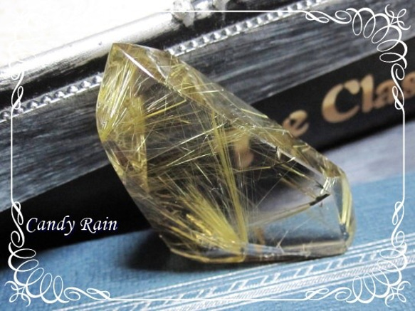 希少品　スモーキールチルクォーツ スモーキー・ルチルクォーツ原石(A28)