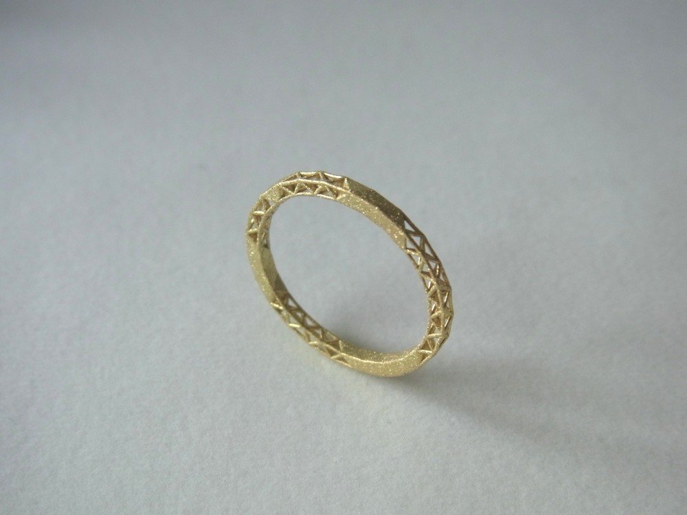 「ONE　OFF　JEWELRY」　格子状リング