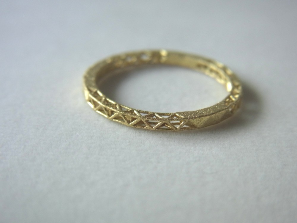 「ONE　OFF　JEWELRY」　格子状リング