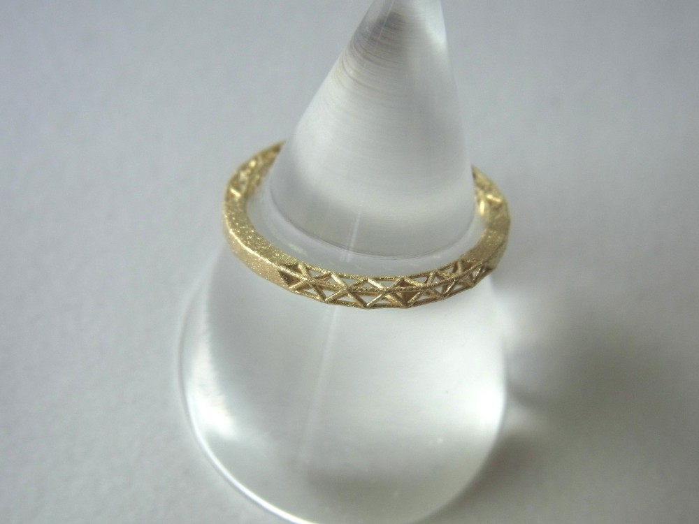 「ONE　OFF　JEWELRY」　格子状リング