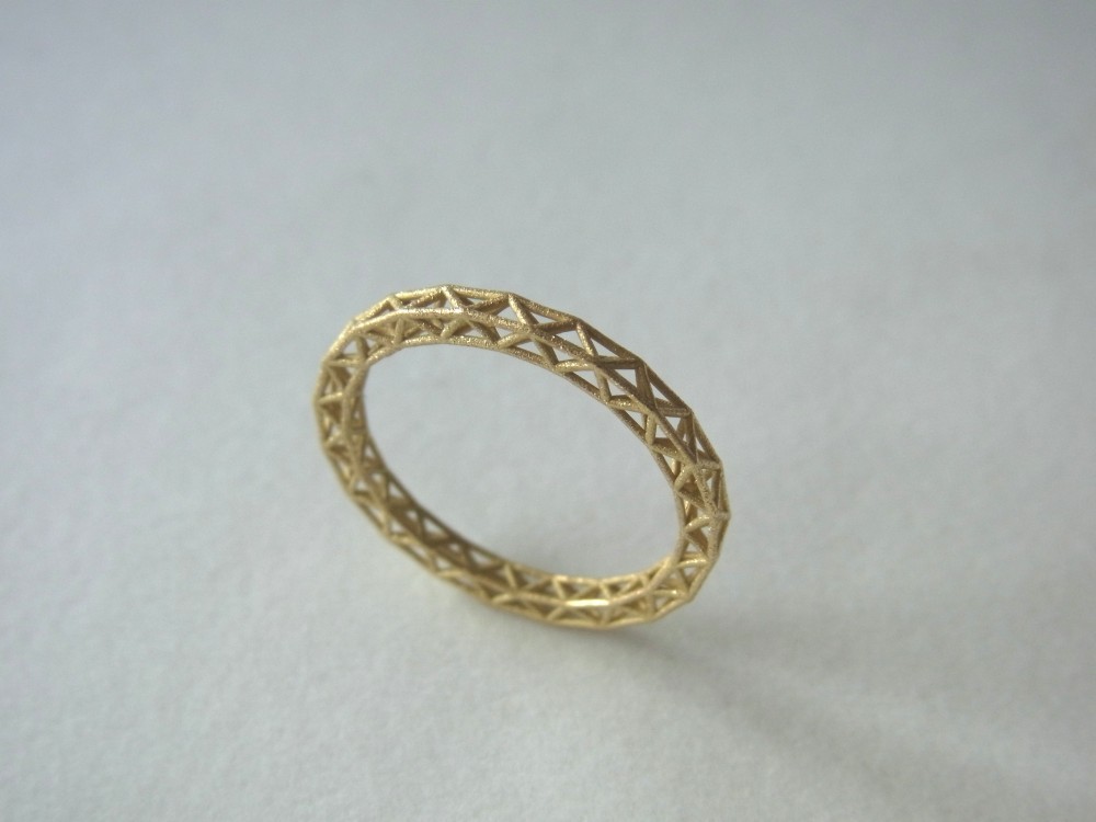 「ONE　OFF　JEWELRY」　格子状リング　２