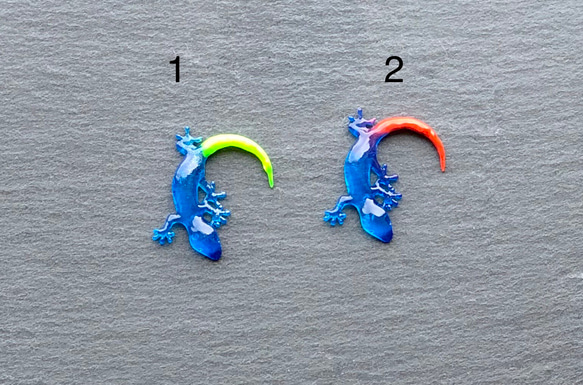 [NEW] 藍色蜥蜴耳套（單耳） 第2張的照片