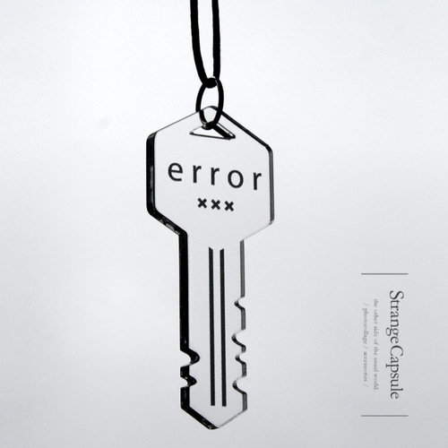 error key】ロングコードネックレス│アクリルアクセサリー error key】ロングコードネックレス│アクリルアクセサリー