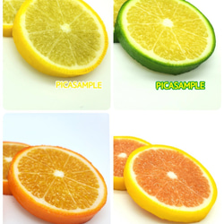 レモン（片面細工）小サイズ☆リアルな食品サンプルのフルーツイヤリング 8枚目の画像