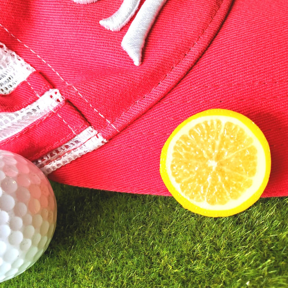 ジューシーなレモン小☆リアルな食品サンプルのゴルフマーカー 1枚目の画像