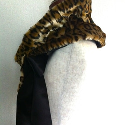 ティペット／レオパード  Fake Fur Tippet/Leopard 4枚目の画像