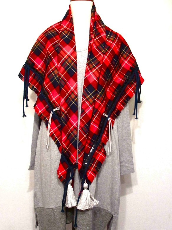 ストール／タータンチェック Stole / Tartan Check 2枚目の画像