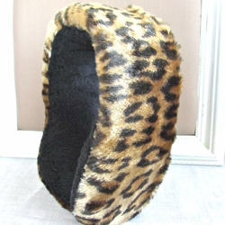 イヤーマフ／レオパード   Fake Fur Ear Muffu/Leopard 1枚目の画像