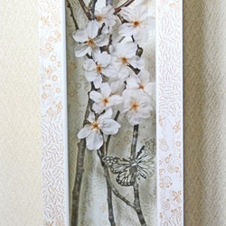 プリザーブドフラワーの桜フレーム 6枚目の画像