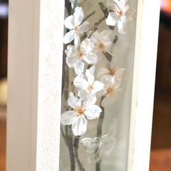 プリザーブドフラワーの桜フレーム 7枚目の画像