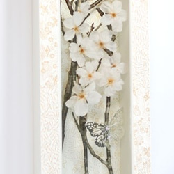 プリザーブドフラワーの桜フレーム 10枚目の画像