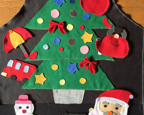 エプロンシアター もうすぐクリスマス サンタ おもちゃ・人形 かれ