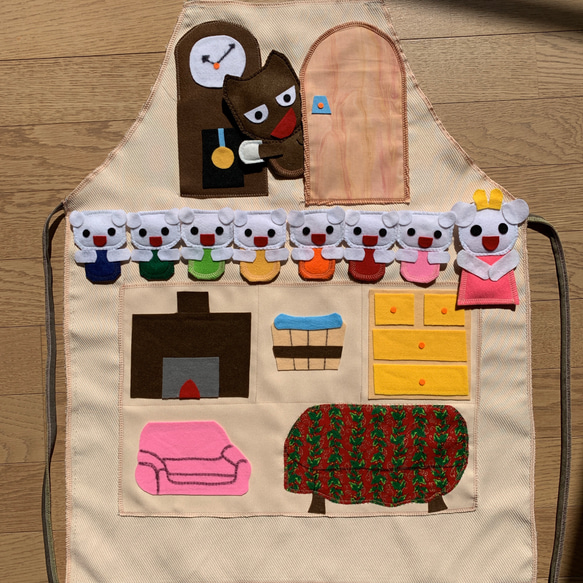 エプロン 7ひきのこやぎ シアター おもちゃ・人形 かれいらいす 通販  