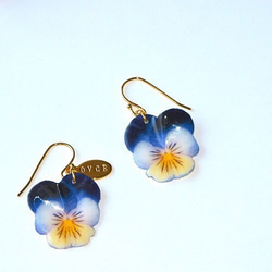 【オーダー品】Pansy ピアス　Mサイズ 1枚目の画像