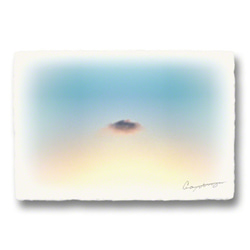 和紙のポストカード「空と雲x4枚セット」 アート フォト インテリア 壁飾り 壁掛け おしゃれ 絵 絵画 ポスター 6枚目の画像