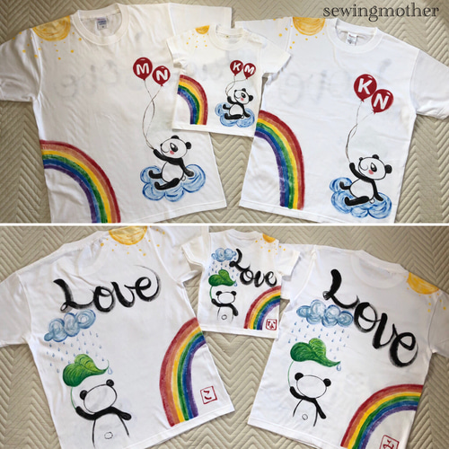 45R バカンス絵本 バンダナ Tシャツ うさぎ シルク Tシャツ 45R（フォーティファイブアール）| ヘンプの絵本バンダナブラウス