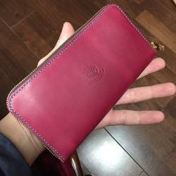 Round zip wallet[受注生産] 2枚目の画像