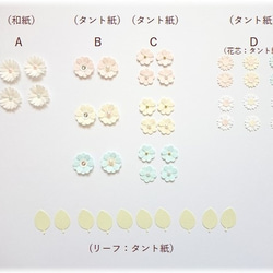 《ベビーカラー》小さなお花シールミックス34枚（リーフ10枚付き）アルバム 色紙 寄せ書きの飾り デコレーションに 2枚目の画像