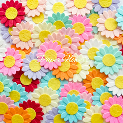 《ガーリーポップカラー10色》小さなデイジーのお花シール60枚セット 1枚目の画像