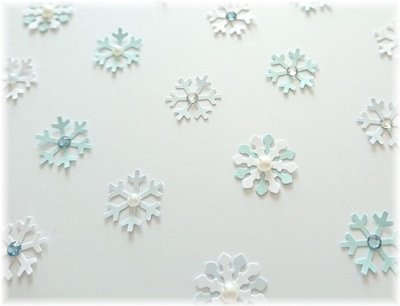 雪の結晶ペーパーフレーク55枚セット（シールなし） 4枚目の画像