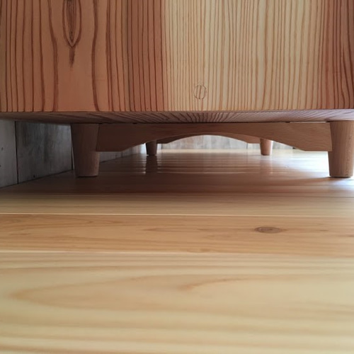 【無垢材】アンティーク調　ガラステレビボード 無垢材】アンティーク調ガラステレビボード