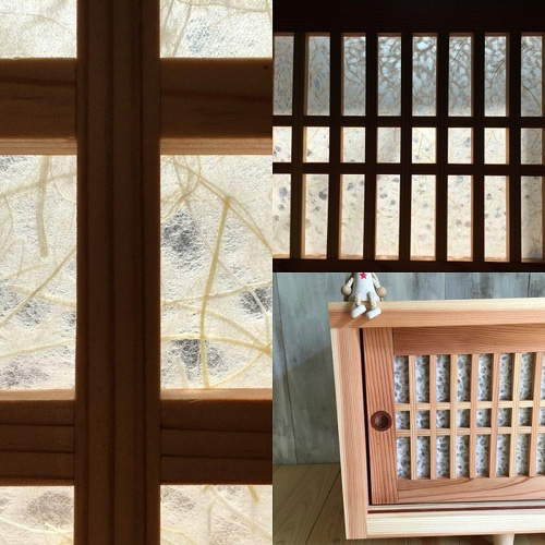 受注製作>国産杉の無垢格子家具のTVボード テレビ台・テレビ