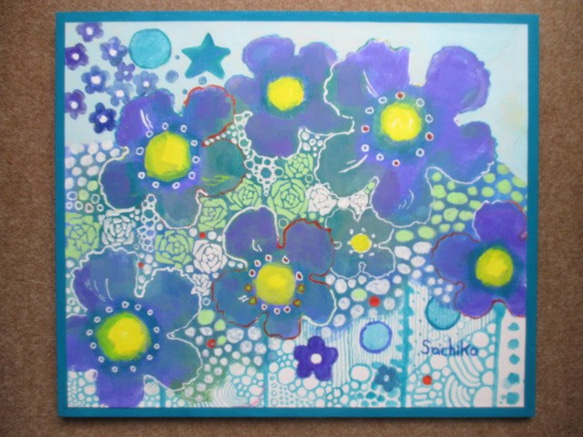 衝動の花 絵画 sachikou 通販 1806566｜Creema(クリーマ)