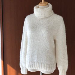 アルパカ＊オフタートルsweater【受注作成】W 3枚目の画像