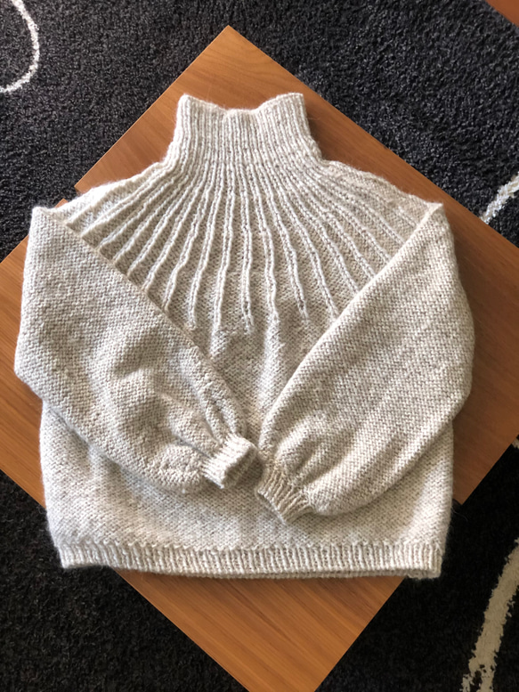 アルパカ＊ハイネックsweater 長袖【オーダーメイド】 2枚目の画像