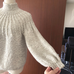 アルパカ＊ハイネックsweater 長袖【オーダーメイド】 3枚目の画像