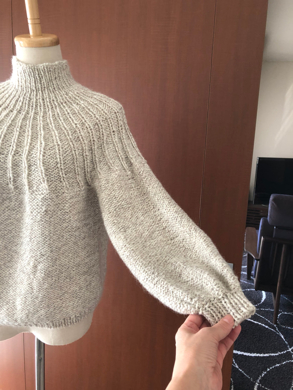 アルパカ＊ハイネックsweater 長袖【オーダーメイド】 3枚目の画像