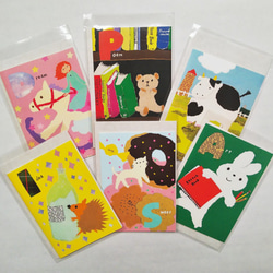 はり絵メッセージカード「メルヘン」（６枚組）※各カード封筒付 9枚目の画像
